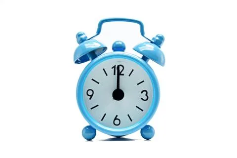 The blue alarm clock Stock Photos