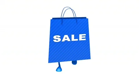 Blue ale bag Video stock 279116