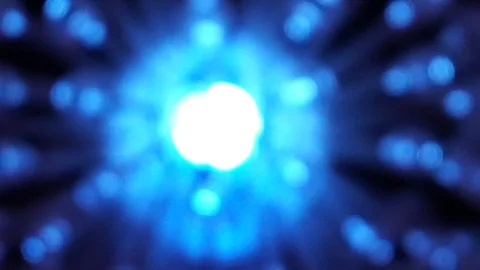 Blue alien like lamp light. Focus in and out for effect. Stock Footage 111566934