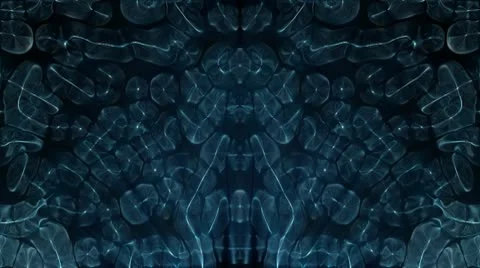 Blue alien microscopic abstract Stock Footage 8985160