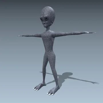 Blue alien sci fi character ~ 3D Model #37104716 | Pond5