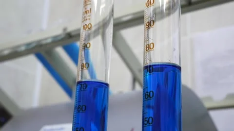 A blue ampule machine is working in a science lab. Stock Footage 130896467