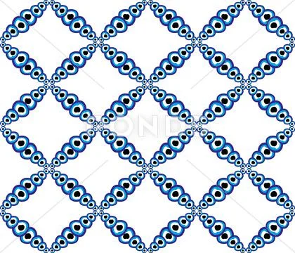 Blue amulet line vector art Stock Illustration