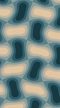 A blue and beige abstract pattern places elongated dark teal and pale forms.. Stock Illustration