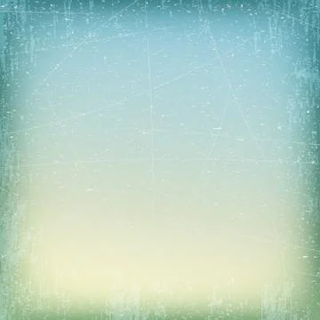 Blue and beige grungy texture with cracks and stains Stock Illustration
