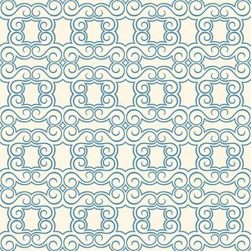 Blue and beige vintage pattern Ilustración de archivo