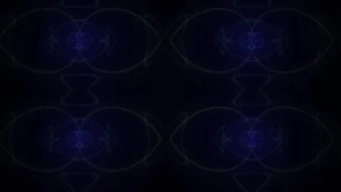 Blue and black abstract background with faint molecular structures. Stock Footage 336226390
