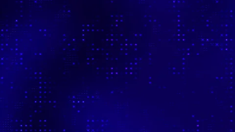 Blue and black digital technology abstract background with dots Vidéo 310920683
