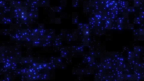 Blue and black grid pattern with small dots on background Stock Footage 285695328