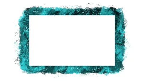Blue and black paint spatter, stop motion animated frame with copy space. Stock Footage 144770632