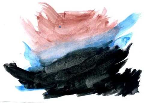 Blue and Black Painted Texture Stockillustratie