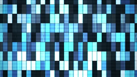 Blue and black pixelated digital pattern background. Stock Footage 335945787
