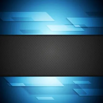 Blue and black tech background Blue and black tech background. Vector desi... Stockfoto's