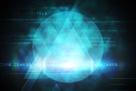 Blue and black triangle design イラスト素材