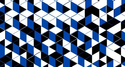 Blue and Black Triangular Grid Pattern Stock Illustration