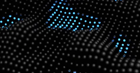 Blue and black wave streams, 3d Animation 4k Stock Footage 167837518