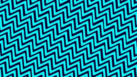 Blue and black wavy zigzag pattern fills the frame with high contrast and geo Stock Illustration