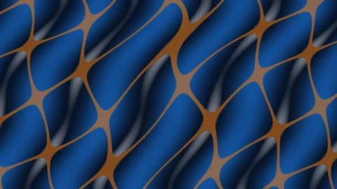 Blue and Brown Abstract Geometric Pattern Seamless Loop Stock Footage 340502967
