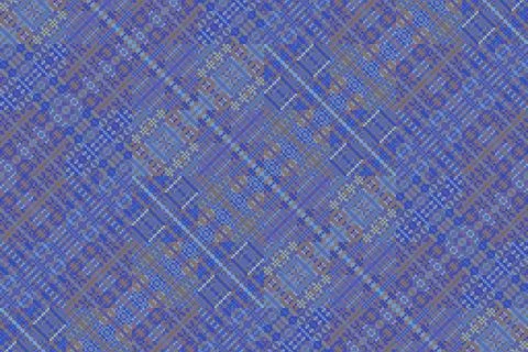 Blue and brown diagonal pixel mosaic abstract background Stockillustratie