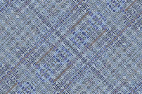 Blue and brown diagonal pixel mosaic abstract background Stockillustratie