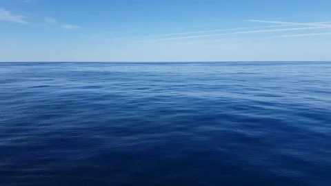 Blue and calm ocean Stock Footage 138756938