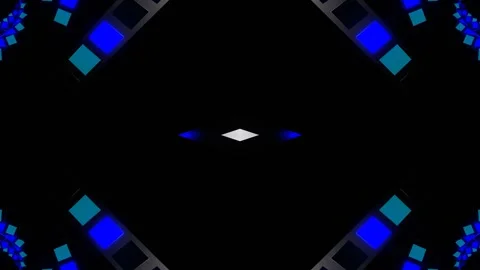 Blue and Cyan Slow Strobe Spiral Kaleidoscope Background VJ Loop in 4K 库存影片 336482200