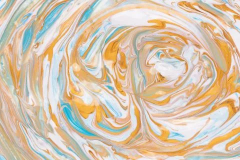 Blue and gold paint Stock Photos