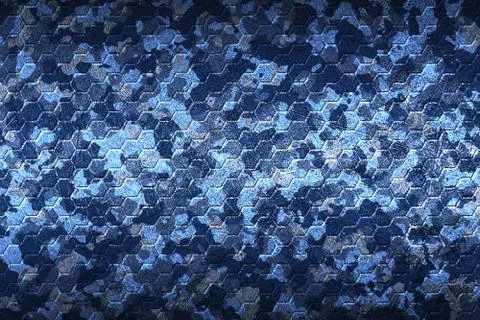 Blue and gray camouflage pattern blackground. Stock Illustration