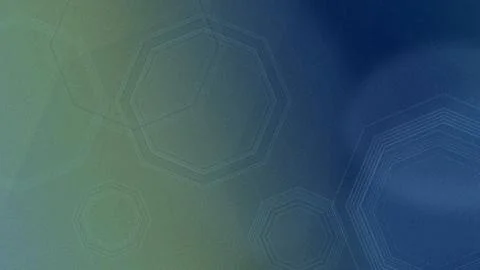 Blue and green abstract background featuring overlapping hexagon network li.. 스톡 일러스트