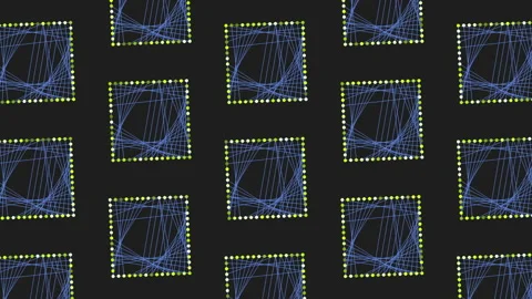 Blue and green abstract pattern of lines and shapes 스톡 동영상 315082897