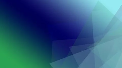 Blue and green abstract triangular polygons create a cool, energetic backdr.. Illustrazione stock