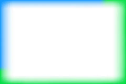 Blue and green border rectangle blur and smooth white for background banner Illustrazione stock