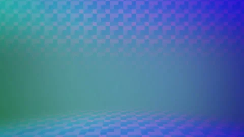 Blue and green checkerboard pattern on transparent background Stock Footage 270370896