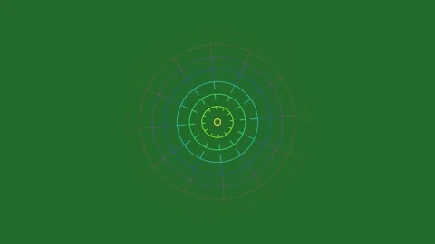 Blue and Green Circle and Screen on Green Screen Background Horizontal 16:9 Stock Footage 339443872
