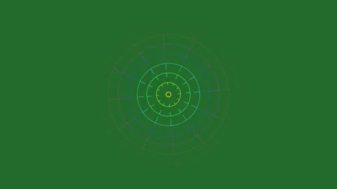 Blue and Green Circle and Screen on Green Screen Background Horizontal 16:9 Stock Footage 339443878