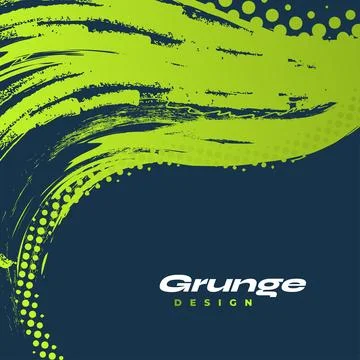 Blue and Green Gradient Brush Background with Halftone Effect Stock Illustration