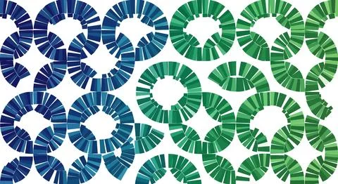 Blue and green gradient geometric pattern Illustrazione stock