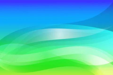 Blue and green gradient lines background Stock Illustration