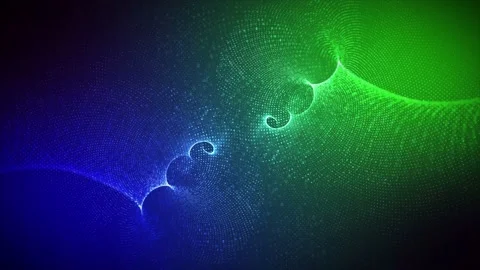 Blue and green gradient moving spiral background Stock Footage 204723903