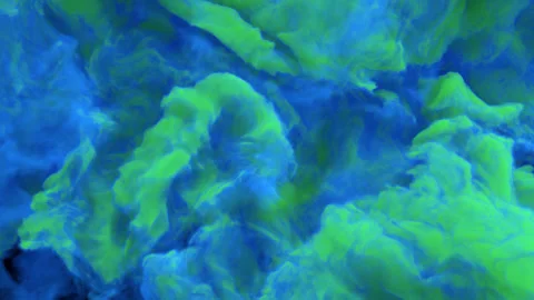 Blue And Green Ink Loop Vídeos de archivo 302769847