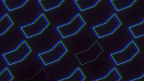 Blue and green lines create an intriguing pattern - seeking context Vidéo 279607231