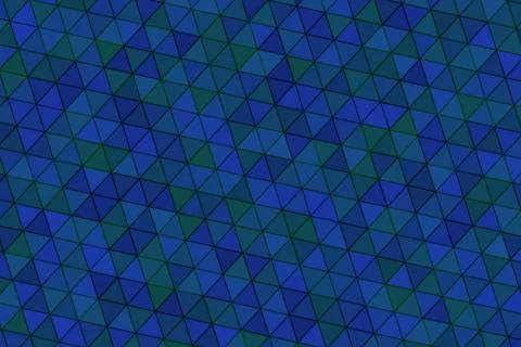 Blue and green mosaic pattern with geometric shapes Stock Illustration