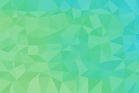 Blue and green mosaic pattern with geometric shapes Stock Illustration