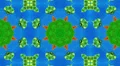 Blue and green motion pattern, loop HD HD Footage