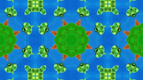 Blue and green motion pattern, loop HD Video stock 37964916