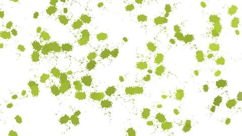 Blue and green paint splashes and artistic brush strokes abstract background. Stock Illustration