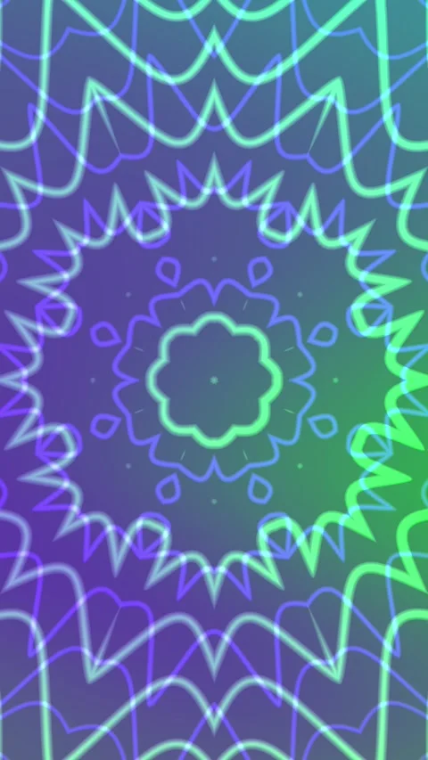 Blue and Green Psychedelic Visuals with Hypnotic A 스톡 동영상 337152234