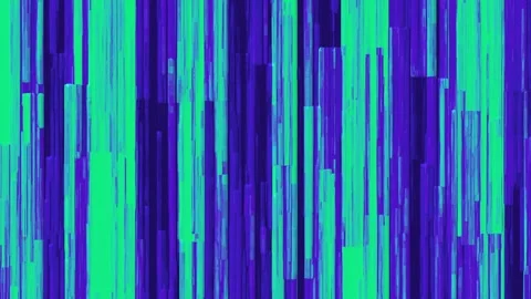 Blue and green vertical interference lines, abstract futuristic digital dat.. Stock Footage 315561328