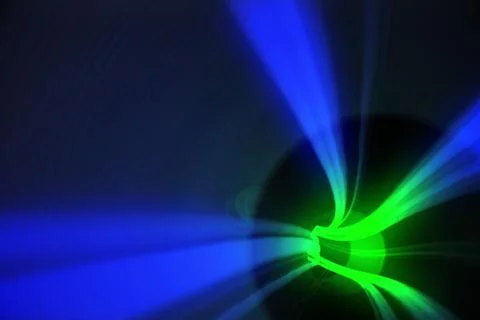 Blue and green vortex with light Stockillustratie