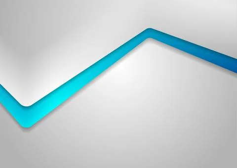 Blue and grey abstract geometric corporate background Stock Illustration